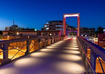 Brücke am Bahnhof in Vechta