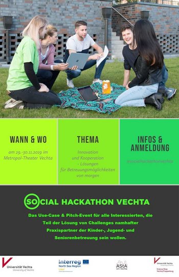 Plakat vom Social Hackathon Vechta