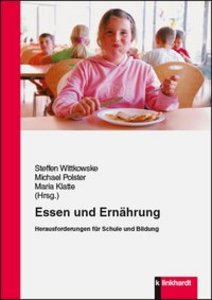 Auf dem Buchcover ist ein Mädchen zu sehen, das an einem Tisch sitzt und isst. Ihr schmeckt es sichtlich. Im Hintergrund sind weitere Kinder an Tischen sitzend zu sehen