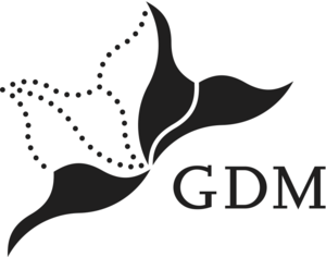 Logo der GDM schwarz weiß