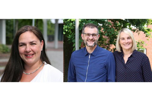 (v.l.) Prof.in Dr.in Vanessa Mertins (Management Sozialer Dienstleistung), Prof. Dr. Andrea Teti (Gerontologie) und Prof.in Dr.in Iris Pahmeier (Sportwissenschaft).