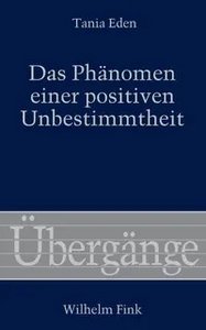 Buchumschlag Phaenomen einer positiven Unbstimmtheit