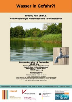 Poster der Veranstaltung Wasser in Gefahr am 14. September 2017