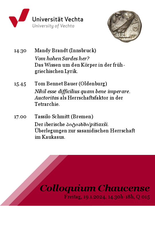Veranstaltung „Colloquium Chaucense“ im Q 015