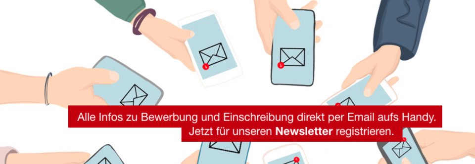 Zur Anmeldung zum Newsletter Studium