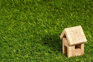  House on a green meadow