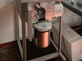 Mühle zur Zerkleinerung getrockneter Wasserlinsen für die Weiterverarbeitung zu Futtermittel
