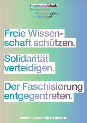 Freie Wissenschaft schützen. Solidarität verteidigen. Der Faschisierung entgegentreten.