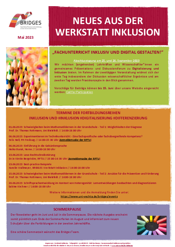 Newsletter Mai