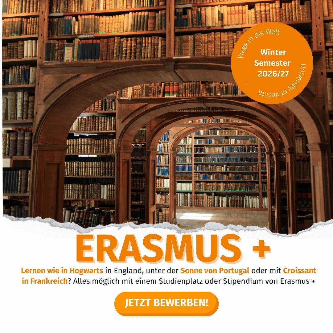 Ausschreibung! ERASMUS+ Wintersemester 2026/27