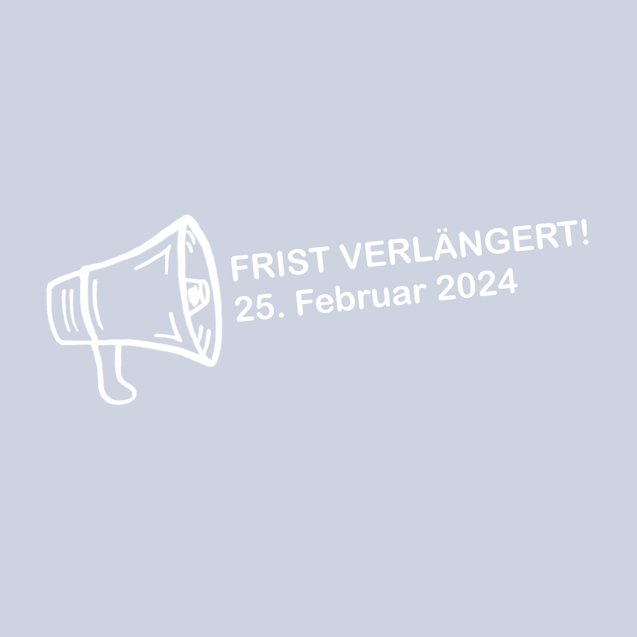 Update: Verlängerung des Calls for Participation!