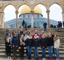 Foto der Exkursionsteilnehmer in Jerusalem