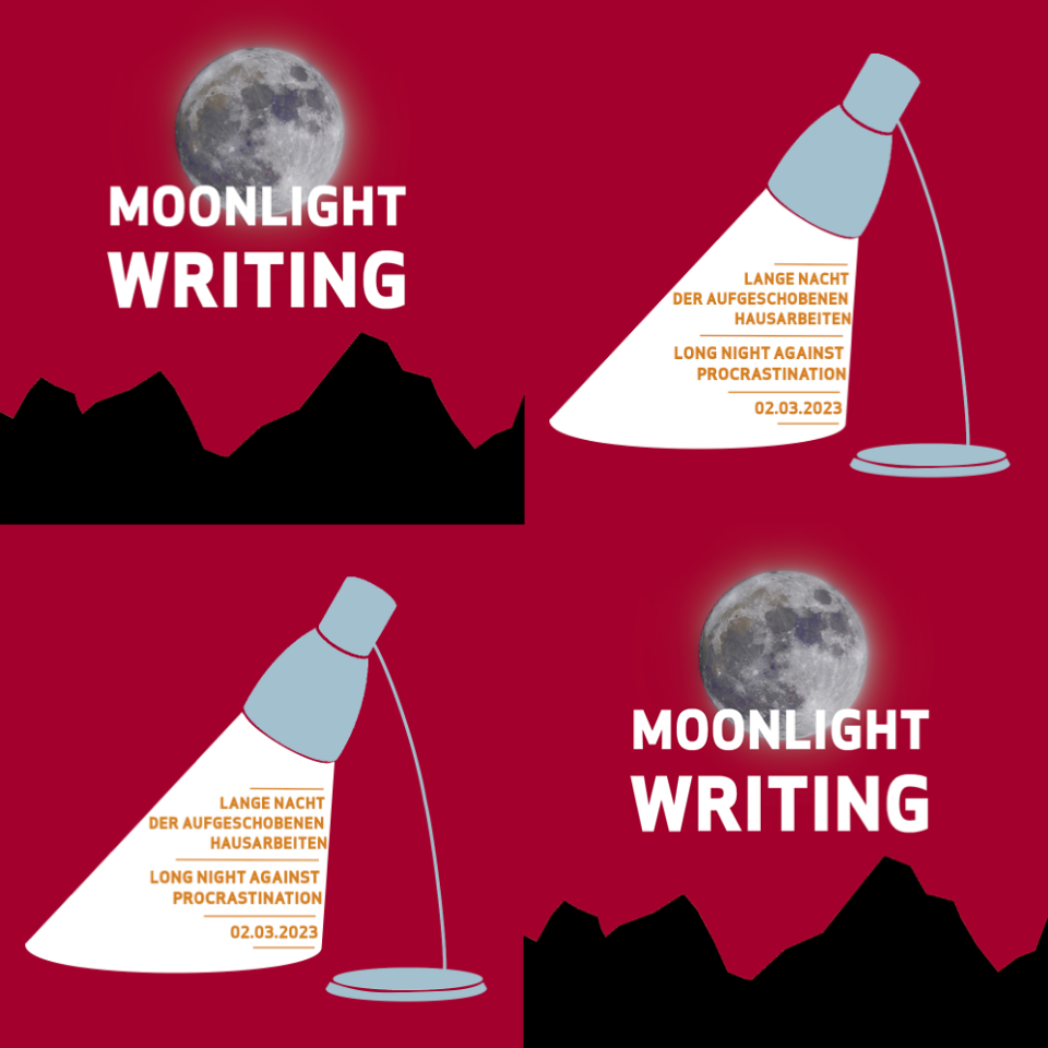 Ankündigung: Moonlight Writing und Lange Nacht der aufgeschobenen Hausarbeiten
