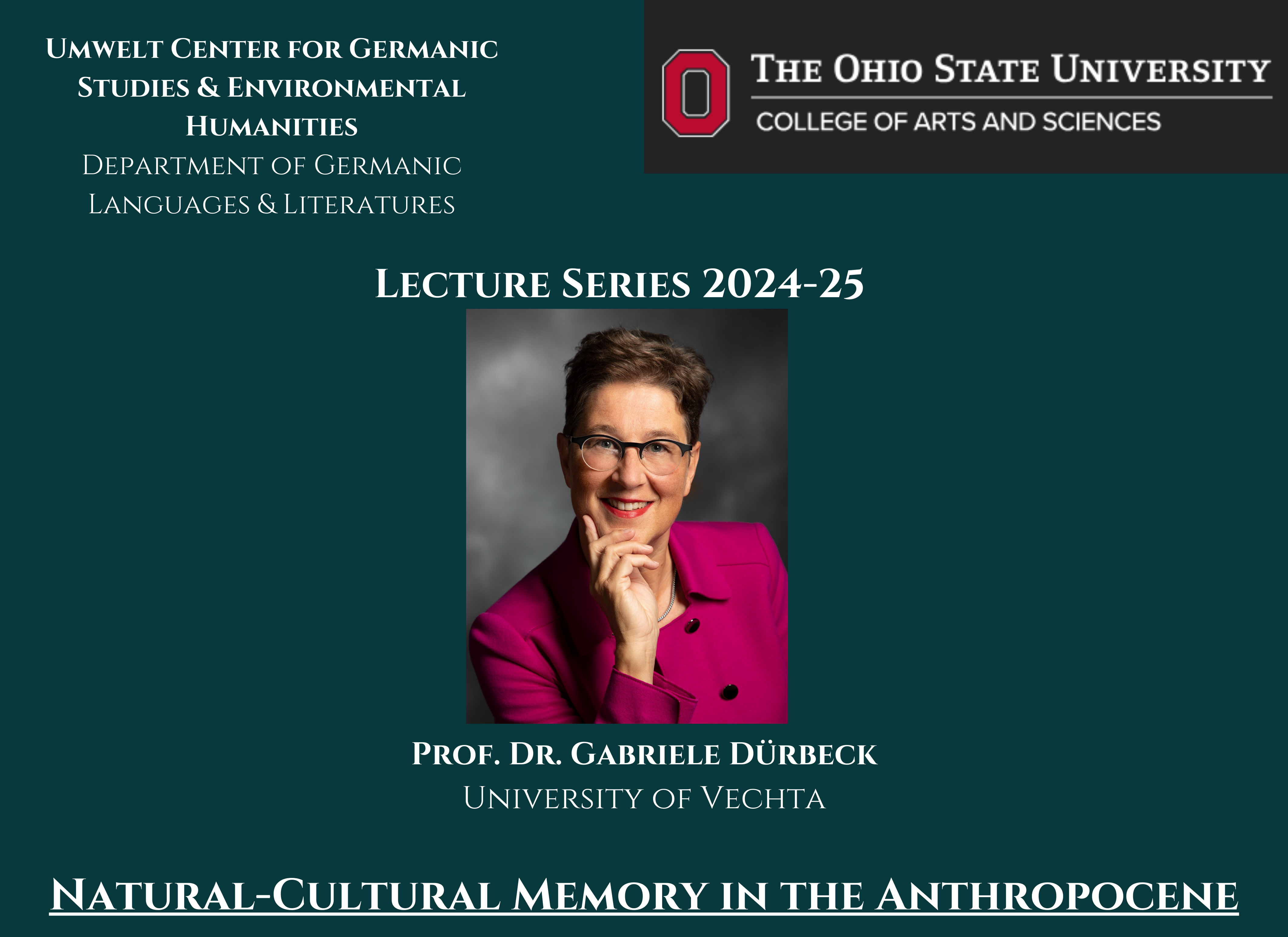 Eröffungsvortrag "Natural-Cultural Memory in the Anthropocene"
