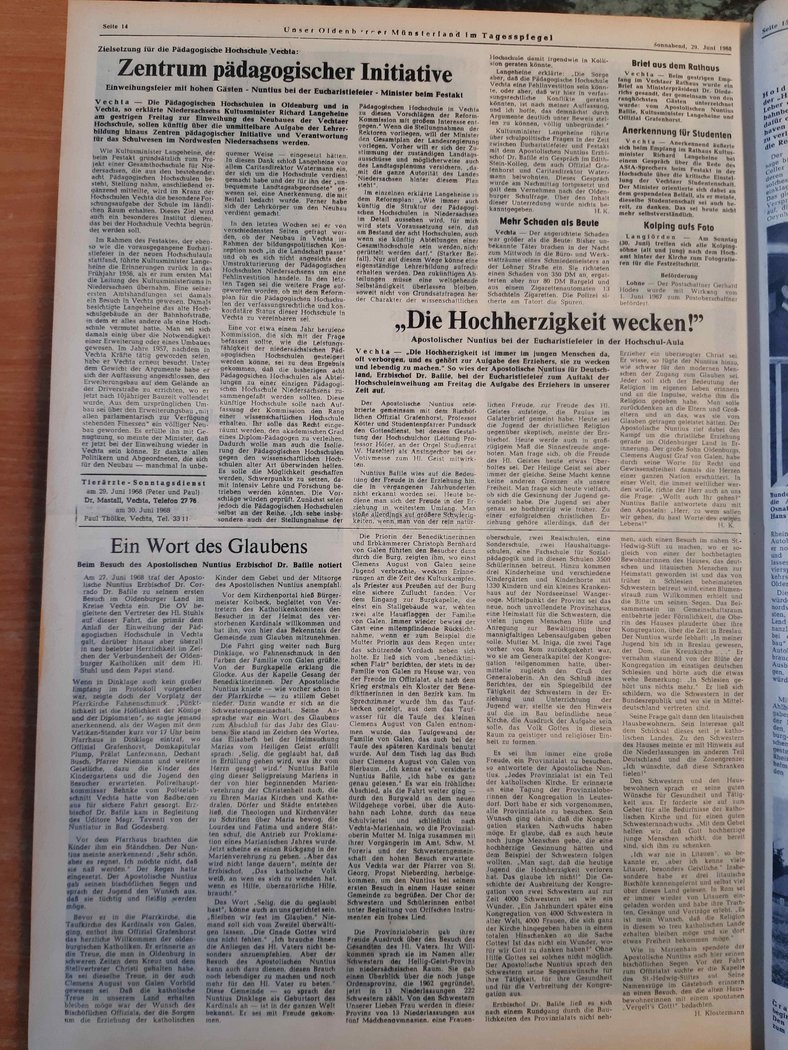 Oldenburgische Volkszeitung 1968: