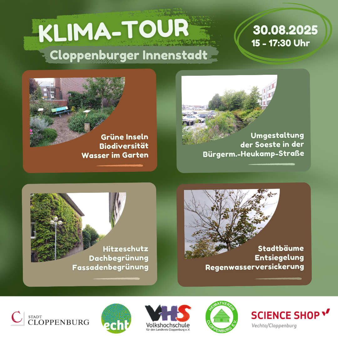 Klima-Tour in der Cloppenburger Innenstadt am 30. August