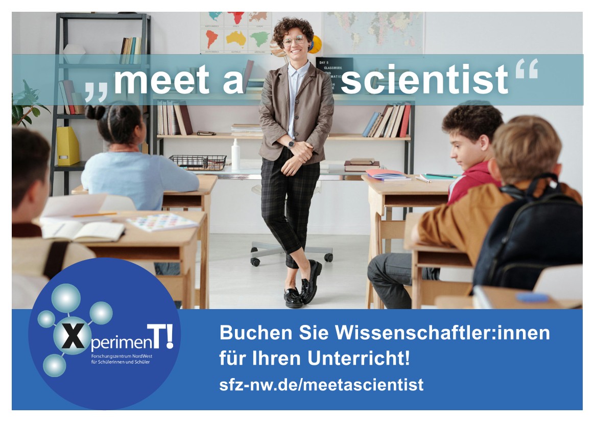 meet a scientist - Lehrerinnen und Lehrer können Forschende für ihren Unterricht "buchen"