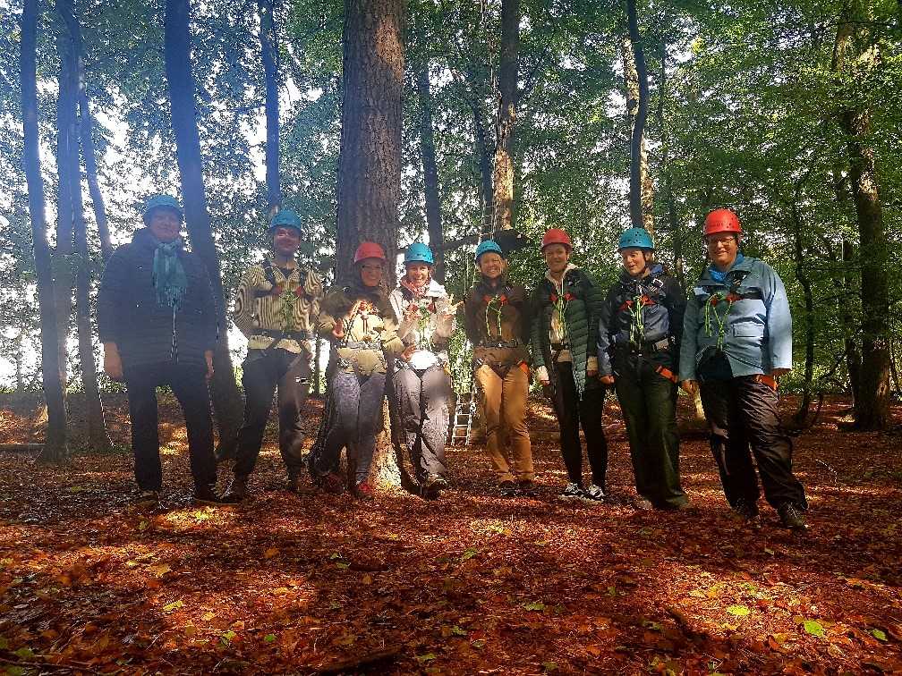 trafo:team im Kletterpark in Ibbenbühren