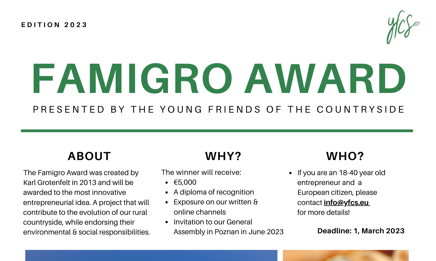 Famigro Entrepreneurship Award - 2023 Edition