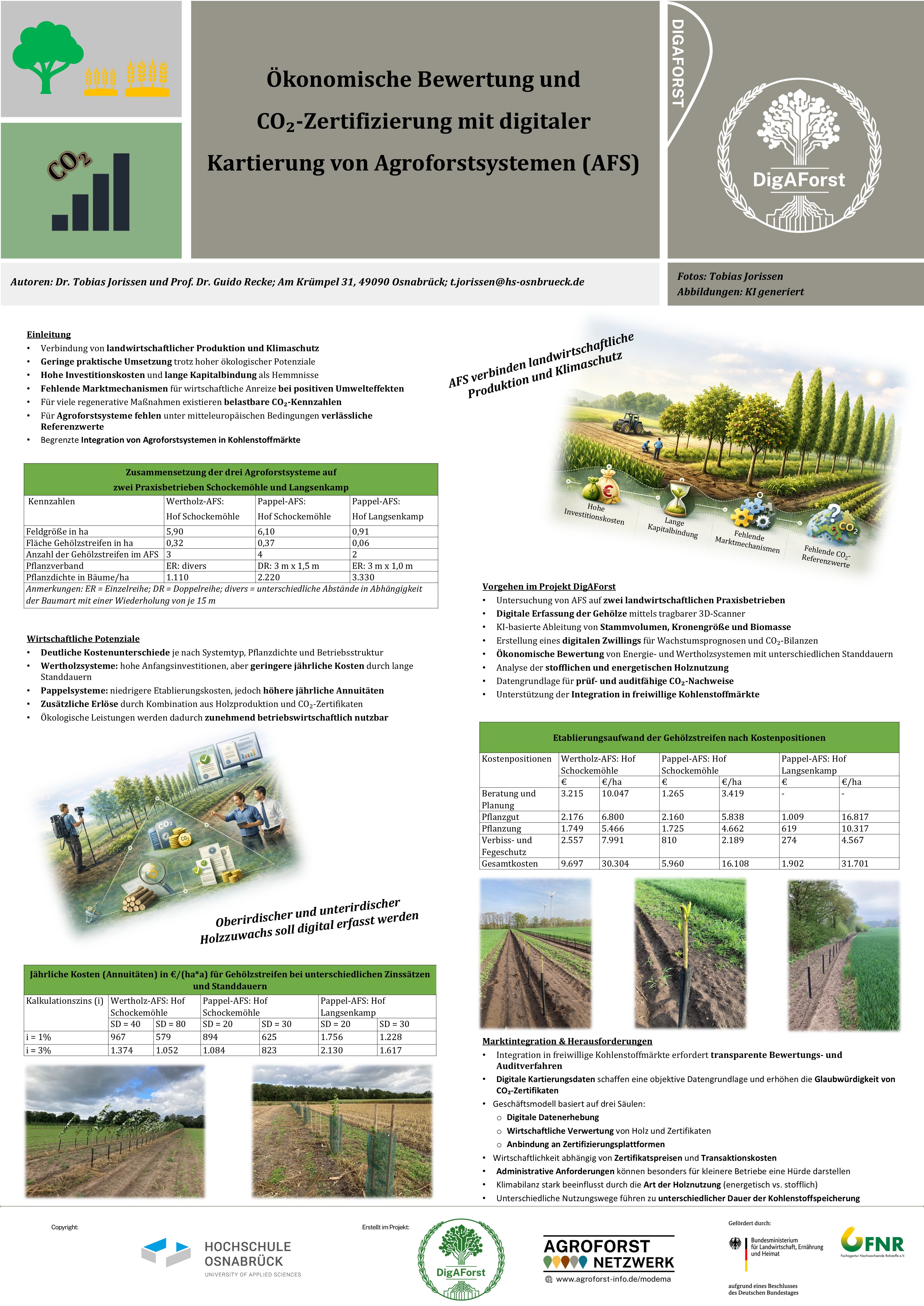 Posterpräsentation zu Agroforst und CO₂-Zertifizierung auf der 46. GIL-Jahrestagung