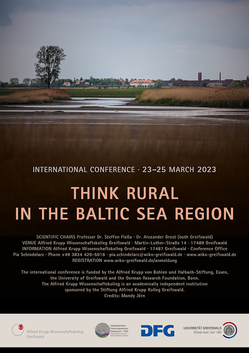 Think rural in the Baltic Sea Region | 23.03.2023 - 25.03.2023 | Alfried Krupp Wissenschaftskolleg Greifswald