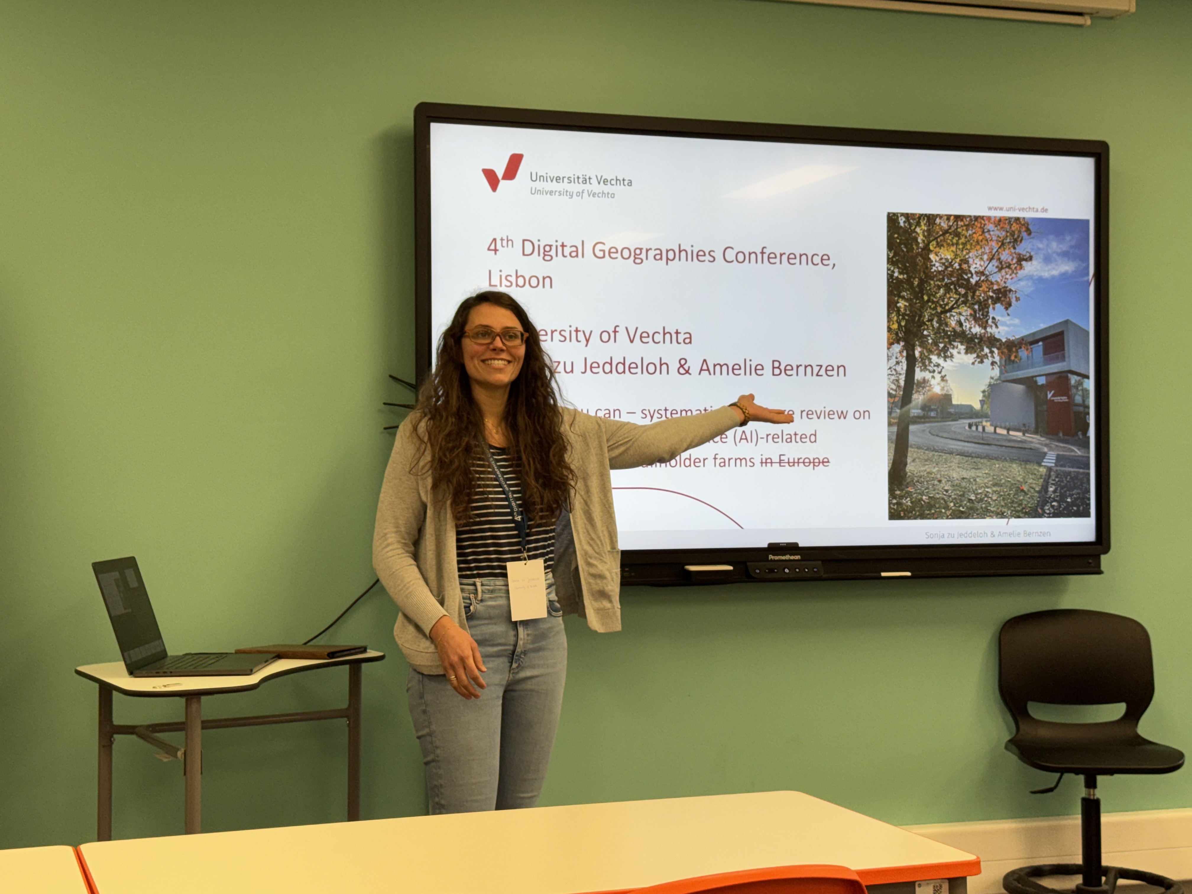 KI in kleinbäuerlichen Betrieben | VISTRA Präsentation auf der 4th Digital Geographies Conference in Lissabon