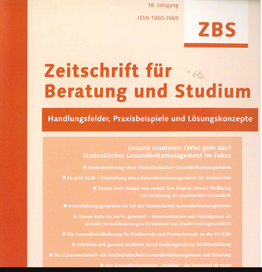 Aufsatz: Zufrieden und gesund studieren durch mediengestützte Resilienzbildung