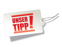 Schriftzug Unser Tipp!