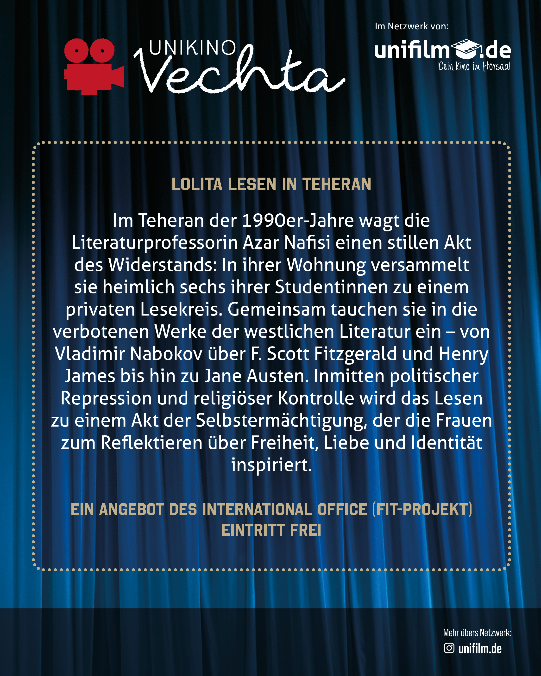 Unikino: "Lolita lesen in Teheran"